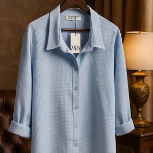 شومیز کتان کاغذی ZARA